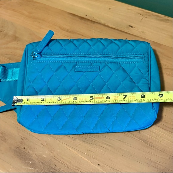 Vera Bradley Teal Quilted Belt Bag Crossbody Fanny Pack Adjustable Strap - Picture 11 of 12